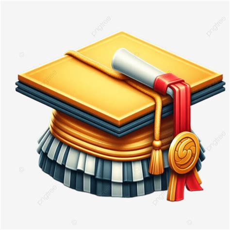 Graduation Cap Flat Multi Color Vector Art Graduation Cap Flat Multi