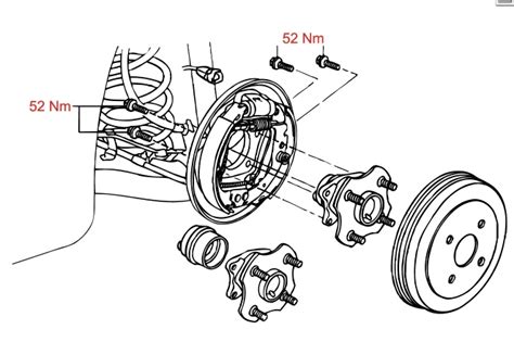 Jak zdjąć bęben hamulcowy w Toyocie Yaris 2004 z ABS