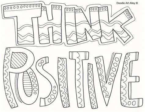 Free Positive Affirmation Coloring Pages Pdf Printable Coloring Pages