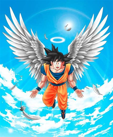 Angel Goku By Mikelopezdeviantart On Deviantart Goku Angel Fondo De