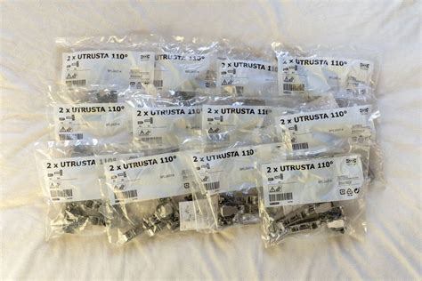 12x IKEA Utrusta 110° Türscharniere Scharniere für Metod Küchen in ...