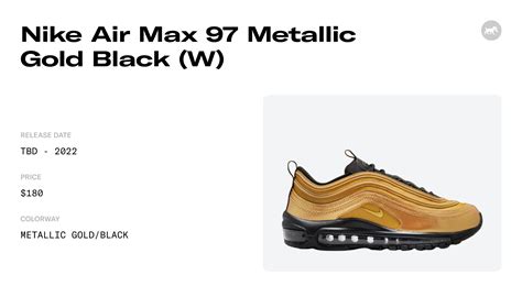 Nike Air Max 97 Metallic Gold Black (W) - DX0137-700 Raffles and ...