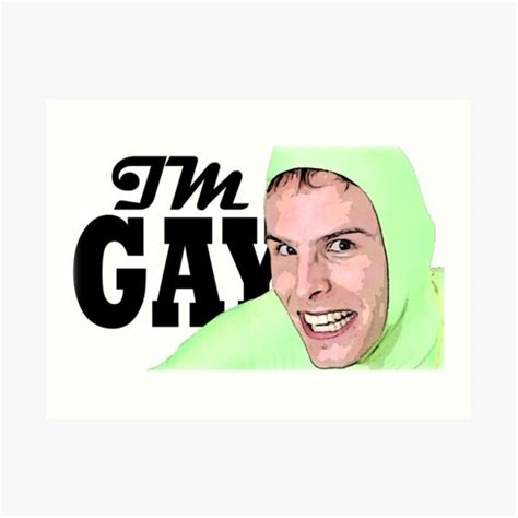 Idubbbz Im Gay Art Print For Sale By SteveDildo Redbubble