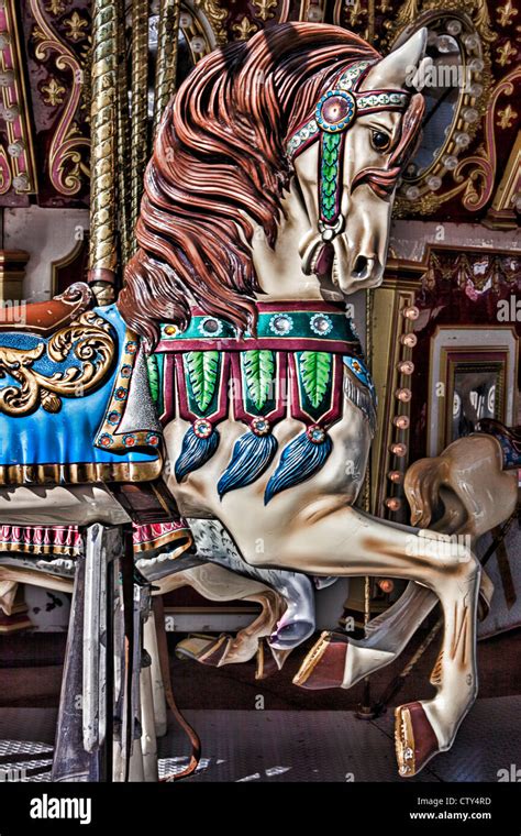 Carousel Horse Hi Res Stock Photography And Images Alamy