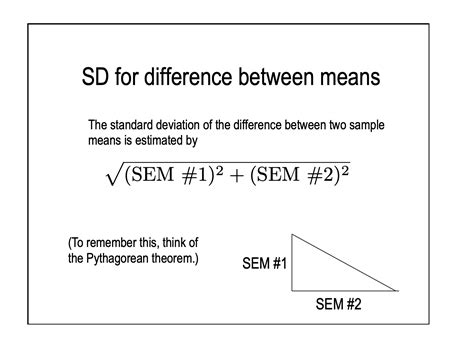 How To Calculate The Standard Deviation For A Mean Difference Researchgate