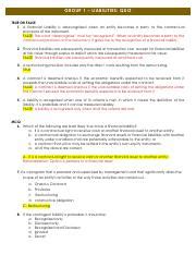 Understanding Liabilities Quiz On Recognition Measurement And