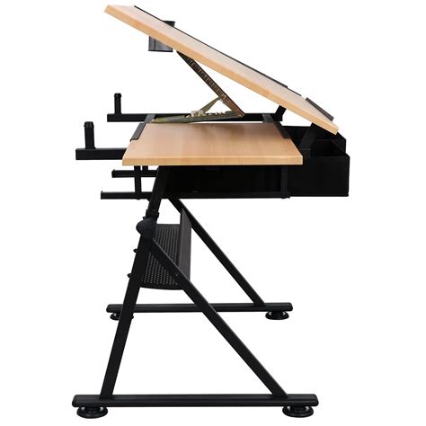 ZENY Drafting Table Art Desk Drawing Table Height Adjustable Artist