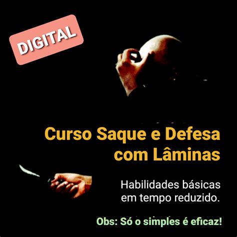 CURSO SAQUE E DEFESA LÂMINAS SCIA BRASIL CURSOS E TREINAMENTOS