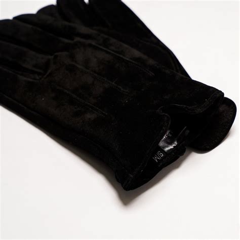 Men's Black Suede Gloves - Barneys Originals