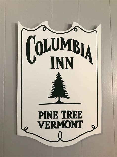 Columbia Inn Pine Tree Vermont White Christmas replica wood | Etsy