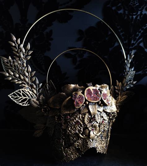 Persephone Pomegranate Mask Etsy