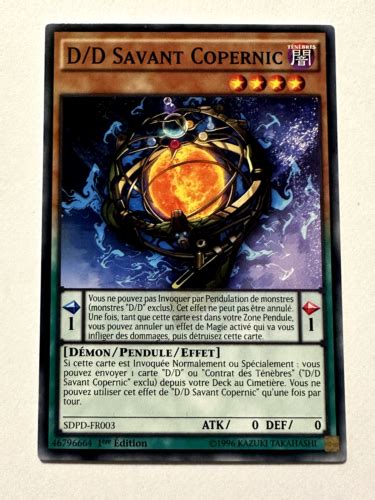 Yu Gi Oh Card D D Savant Copernicus Sdpd Fr New Fr Ebay