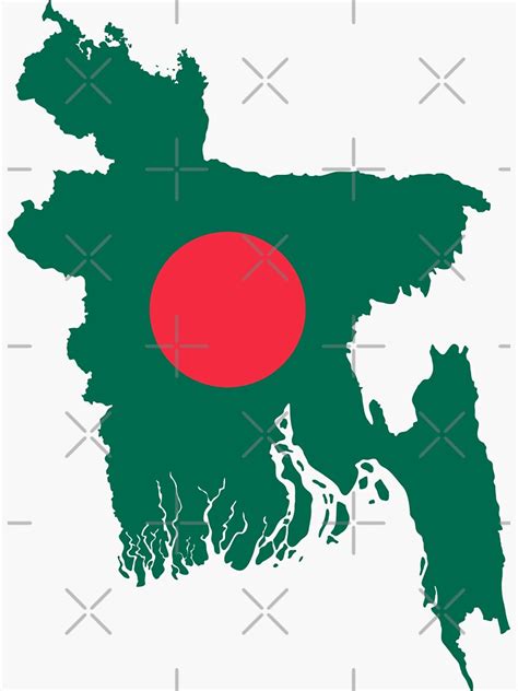 "Bangladesh Flag Map Country" Sticker for Sale by Muss 86 | Redbubble