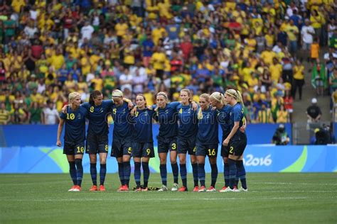 Brazilian Women`s Soccer Team Editorial Stock Photo Image Of Martha