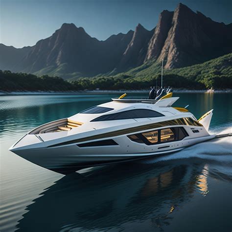 Premium AI Image | Luxury super speed boat with modern design on ocean ...