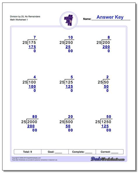 Long Division Problems For Beginners