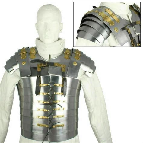 LORICA SEGMENTATA AVEC Bracelet En Cuir Reconstitution D Armure Romaine