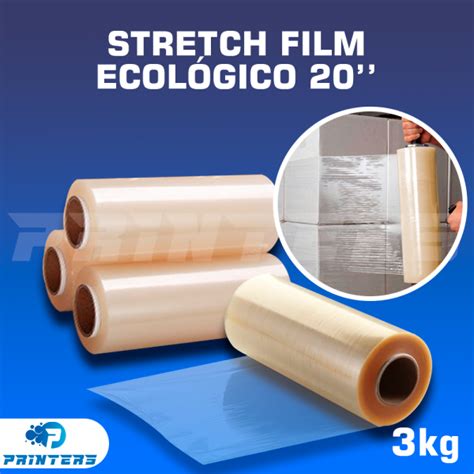 Rollo De Stretch Film Ecol Gico Biodegradable De Kg Caja X