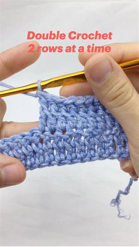 Double Crochet Rows At A Time Tutorial De Croch Pontos De Croch