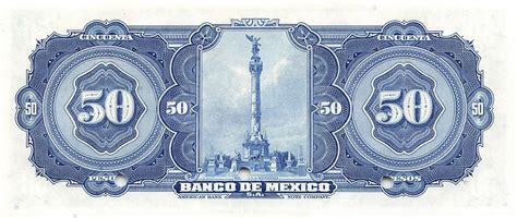 M Xico Pesos No Series Specimen Uncirculated Banknote Me