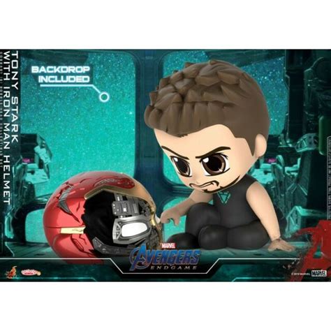 Jual Hot Toys Cosbaby Avengers End Game Tony Stark With Ironman Helmet Shopee Indonesia