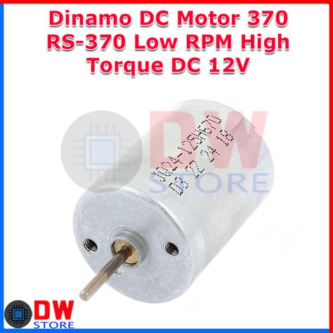 Jual Dinamo DC Motor RS370 RS 370 DC 6V 12V Low Rpm Speed High Torque