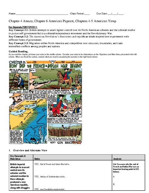 Amsco Chapter 4 Study Guide - Name