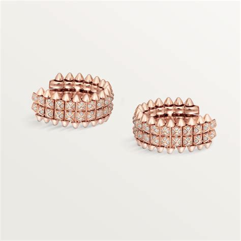 Crn Clash De Cartier Earrings Rose Gold Diamonds Cartier