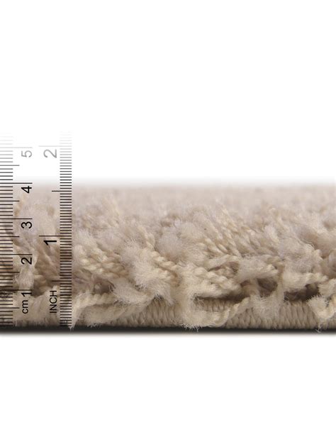 Taupe 6' x 6' Cozy Solid Shag Round Rug | Rugs.com