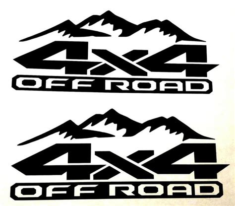 4x4 Off Road Sticker Decal Truck Ford F-150 Chevy Silverado Toyota ...