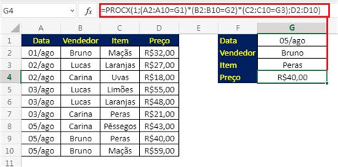 PROCX No Excel Guia Completo Exemplos Excel Easy