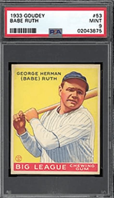 Babe Ruth Baseball Card Auction Could Top Records