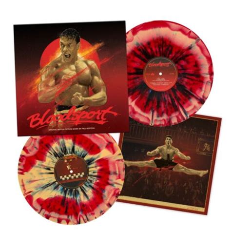 Bloodsport Movie Film Soundtrack Kumite Red Splatter Vinyl Record Lp