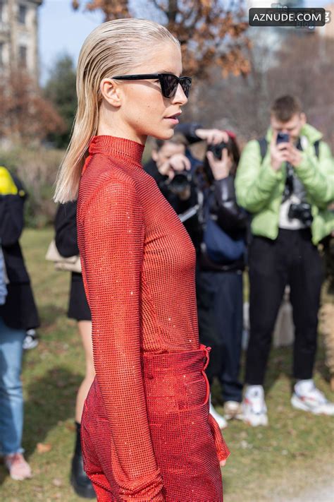 Caroline Daur Sexy Shows Off Her Hot Tits While Attending The Ferragamo Fashion Show In Milan