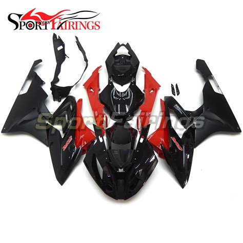 Black Matte Red Injection Complete Fairings For Bmw S Rr S Rr