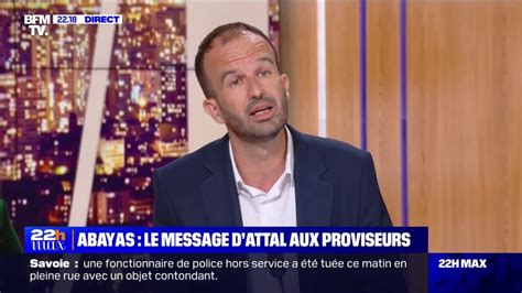 Note de Gabriel Attal aux chefs d établissement sur l abaya Ce