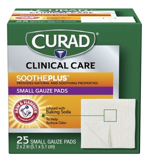 Small Gauze Pads With ARM HAMMER Baking Soda 2 X 2 25 Count