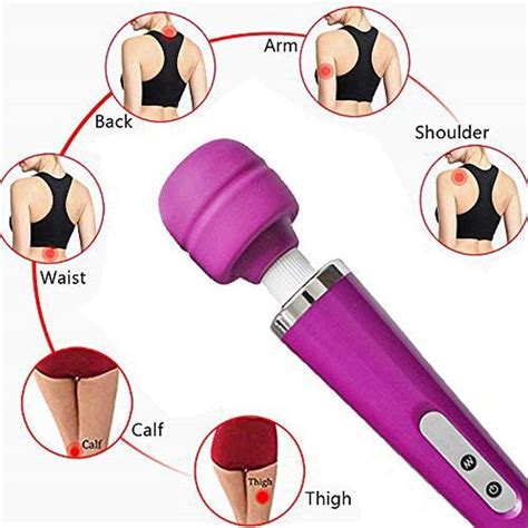 Wand Vibration Powerful Massager Quiet Handheld Back Massager With 10