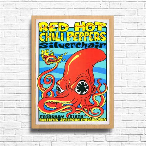 Red Hot Chili Peppers Concert Print Vintage Music Gig Poster Sold By Brucpeterson Sku