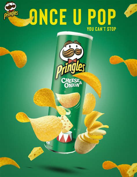 Pringles advertisement design by Kaung Myat Thu on Dribbble