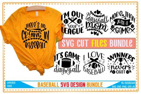 Baseball SVG Bundle Vol 03 Graphic By Kohinur Creative Fabrica