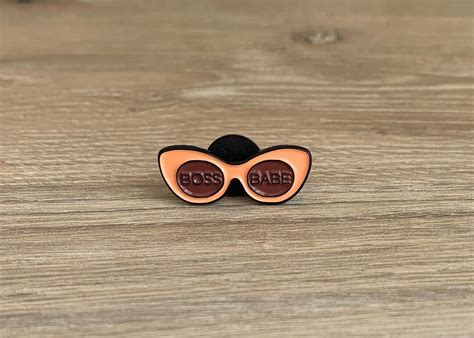 Boss Babe Glasses Enamel Pin Etsy