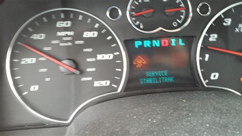 Chevy Equinox Service Stabilitrak Message