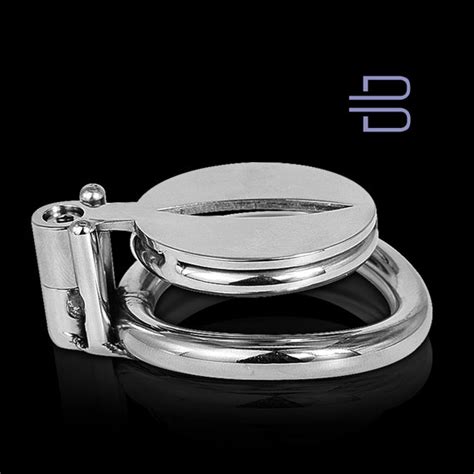 Flat Chastity Cock Cage With Metal Urethral Tubesmall Penis Etsy