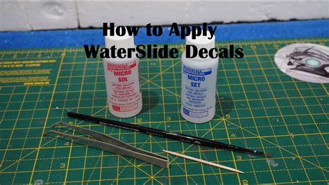 How To Apply Waterslide Decals Using Micro Sol And Set YouTube