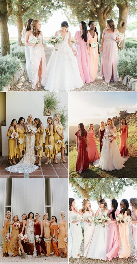 Top 5 Bridesmaid Dress Color Combinations For Spring And Summer