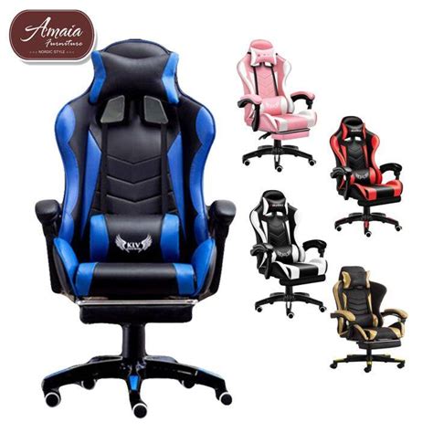 Amaia Best Seller Leather Gaming Chair Ergonomic Office Chair High Back