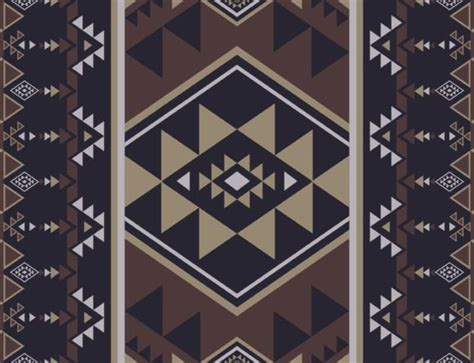 Southwest Navajo Geometric Pattern Graphic By Parinya Maneenate