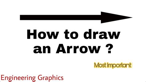 4 How To Draw An Arrow In Engineering Graphics Youtube