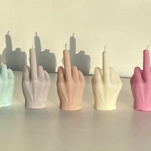 Fuck You Candle Middle Finger Candle Hand Gesture Candle Homemade Soy Candle Candle Gift